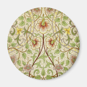 William Morris Daffodil Classic Blume Wallpaper Magnet