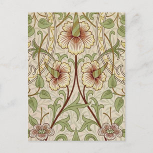 William Morris Daffodil Classic Blume Wallpaper Postkarte