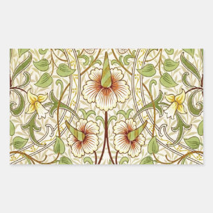 William Morris Daffodil Classic Blume Wallpaper Rechteckiger Aufkleber