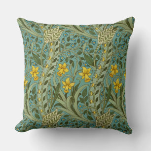 William Morris Daffodil Floral Pattern Classic Kissen