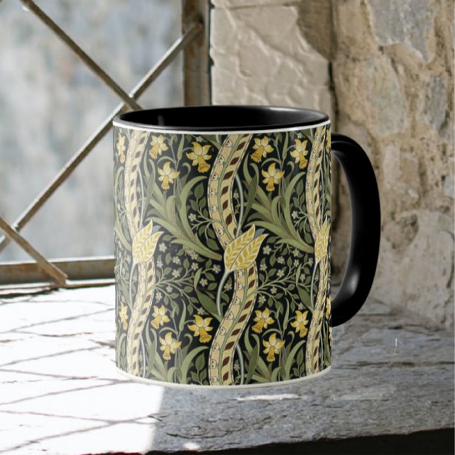 William Morris Daffodil Floral Textile Pattern Tasse (Von Creator hochgeladen)