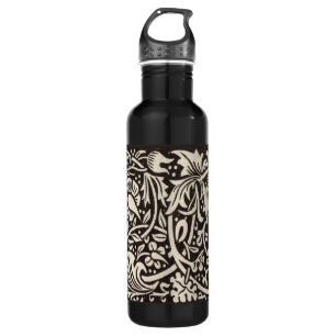 William Morris Daffodil Floral Wallpaper Edelstahlflasche