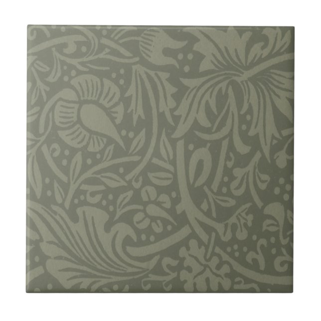 William Morris Daffodil Floral Wallpaper Fliese (Vorderseite)