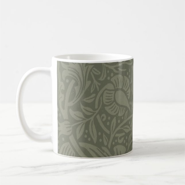 William Morris Daffodil Floral Wallpaper Tasse (Links)