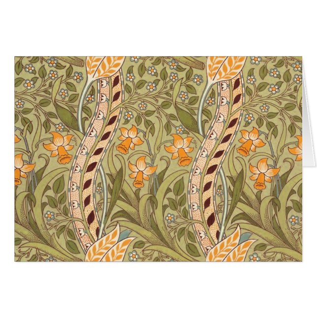 William Morris Daffodil Garden Blume Classic Bota (Vorderseite (Horizontal))