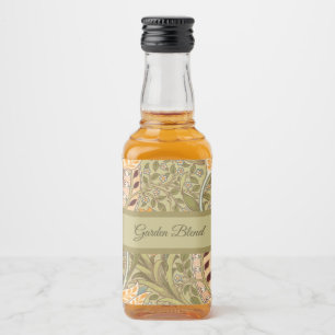 William Morris Daffodil Garden Blume Classic Bota Alkoholflaschenetikett