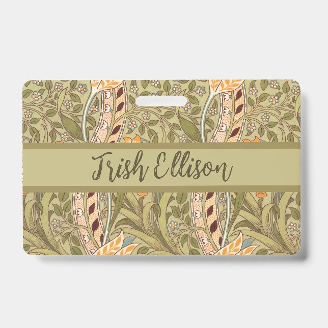 William Morris Daffodil Garden Blume Classic Bota Ausweis (Vorderseite)