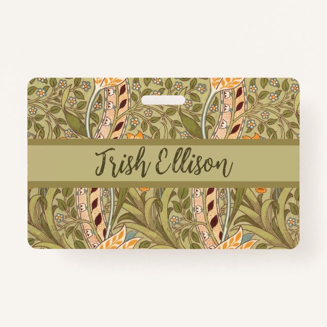 William Morris Daffodil Garden Blume Classic Bota Ausweis (Vorderseite)