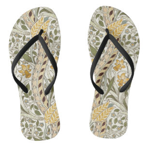 William Morris Daffodil Garden Blume Classic Bota Flip Flops