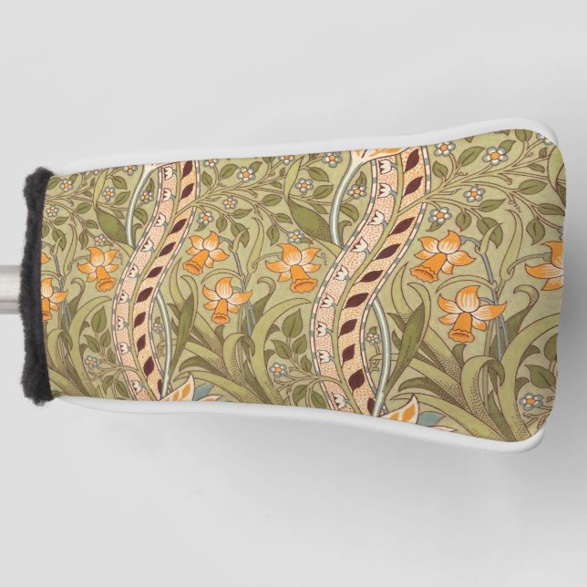William Morris Daffodil Garden Blume Classic Bota Golf Headcover (Vorderseite)