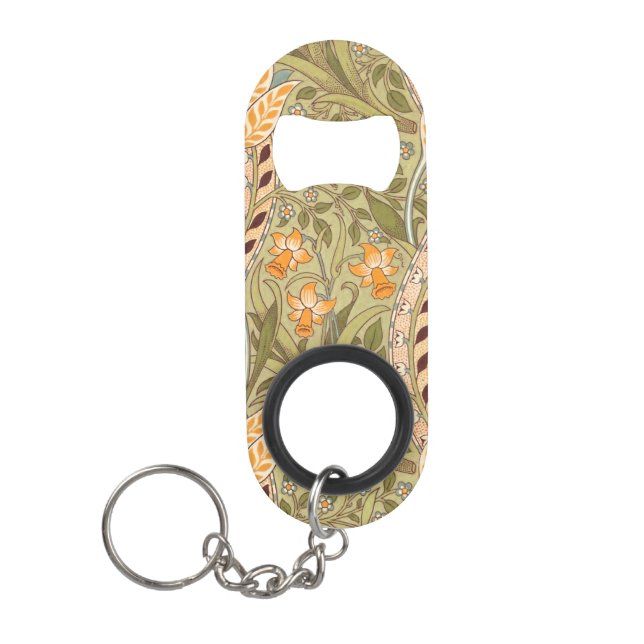 William Morris Daffodil Garden Blume Classic Bota Mini Flaschenöffner (Vorderseite)