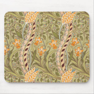 William Morris Daffodil Garden Blume Classic Bota Mousepad