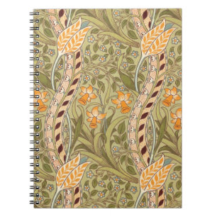 William Morris Daffodil Garden Blume Classic Bota Notizblock
