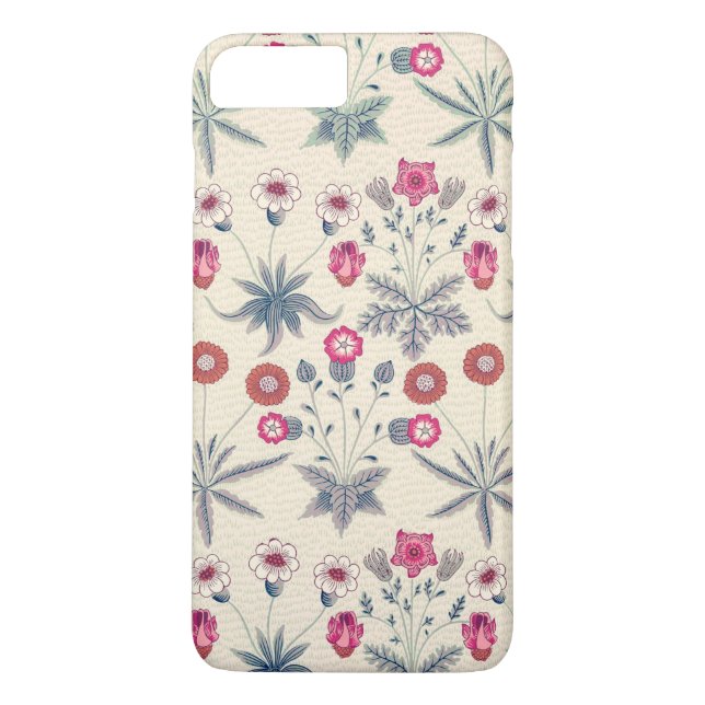 William Morris Daisy Floral Pattern Red Orange Case-Mate iPhone Hülle (Rückseite)