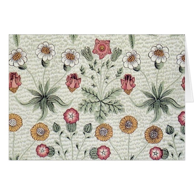 William Morris Daisy Floral Wallpaper Pattern (Vorderseite (Horizontal))