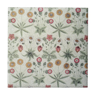 William Morris Daisy Floral Wallpaper Pattern Fliese