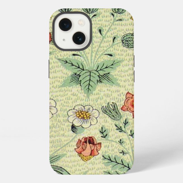William Morris Daisy Floral Wallpaper Pattern iPhone Hülle (Rückseite)