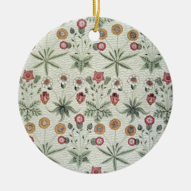 William Morris Daisy Floral Wallpaper Pattern Keramikornament (Vorne)
