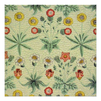 William Morris Daisy Floral Wallpaper Pattern