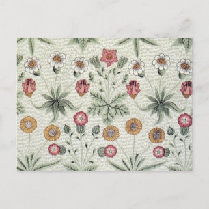 William Morris Daisy Floral Wallpaper Pattern Postkarte