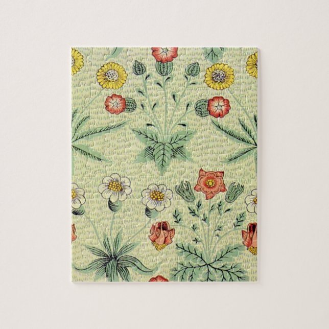 William Morris Daisy Floral Wallpaper Pattern Puzzle (Vertikal)