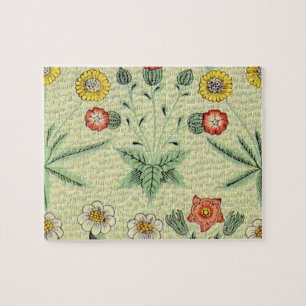 William Morris Daisy Floral Wallpaper Pattern Puzzle
