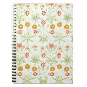 William Morris Daisy Vintage Botanisches Muster Notizblock