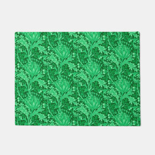 William Morris Damask, Emerald Green Fußmatte