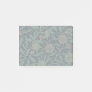 William Morris Dark Granatapfel Fruchtmuster Post-it Klebezettel