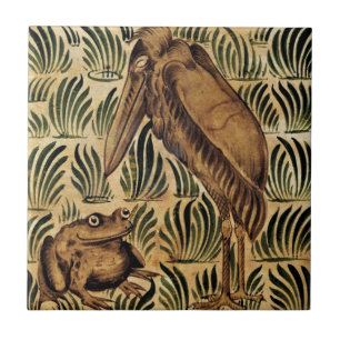 William * Morris De Morgan Stork Bird Frog   Fliese