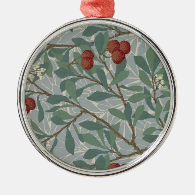 William Morris Decorative Art Arbutus Pattern Ornament Aus Metall (Vorne)