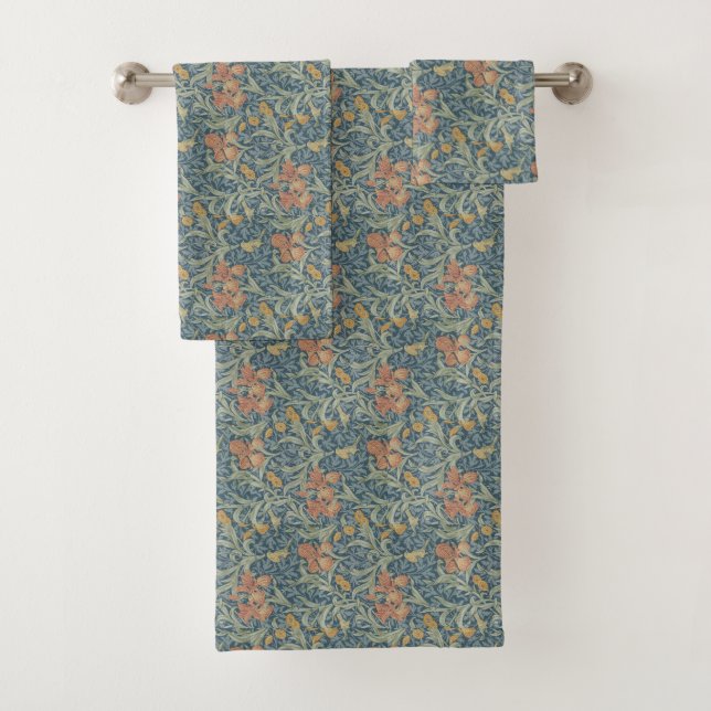 William Morris Decorative Art Iris Pattern Badhandtuch Set (Insitu)
