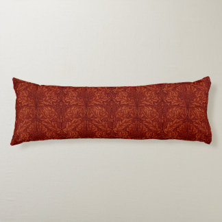 William Morris: Deep Red Acanthus Body Pillow Seitenschläferkissen