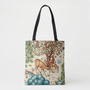 William Morris Deer by a Brook Tapestry Beige