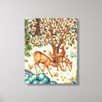 William Morris Deer by a Brook Tapestry Beige