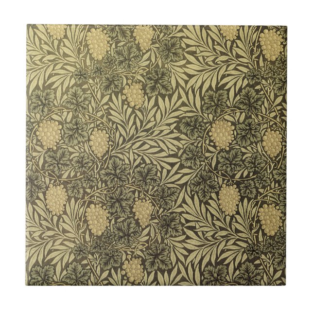 William Morris Design #12 Fliese (Vorderseite)