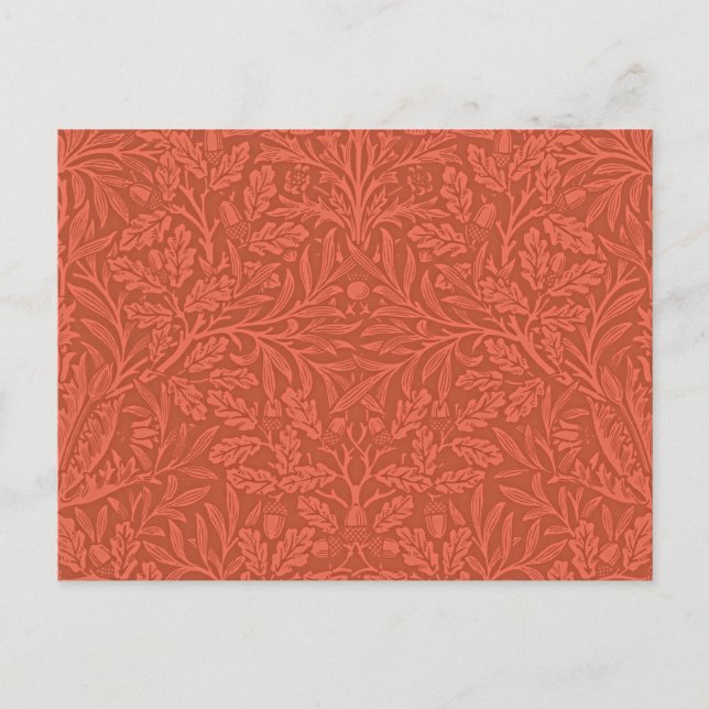 William Morris Design, Acorns und Oak Blätter Postkarte (Vorderseite)