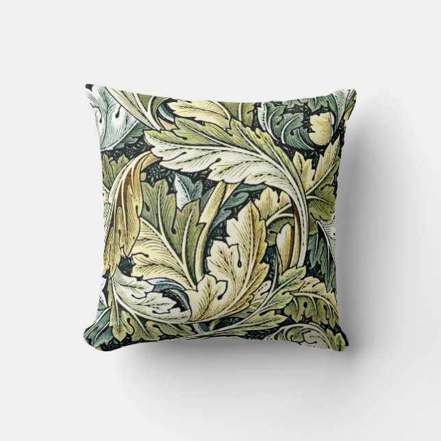 William Morris Design: Akanthus-Blattmuster Kissen (Vorderseite)