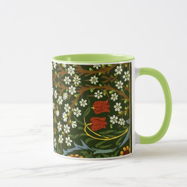 William Morris Design, Blackthorn Design Tasse (Rechts)