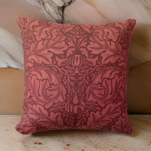 William * Morris Design Cranberry Burgundy Kissen