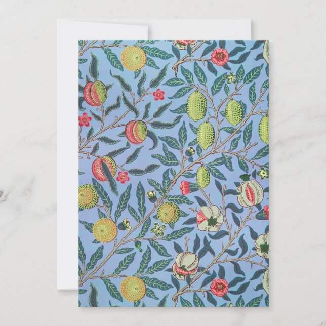 William Morris Design Einladung (Vorderseite)