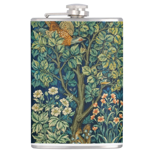 William Morris Design im Vintage-Stil  Flachmann (Vorderseite)