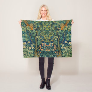 William Morris Design im Vintage-Stil Fleecedecke