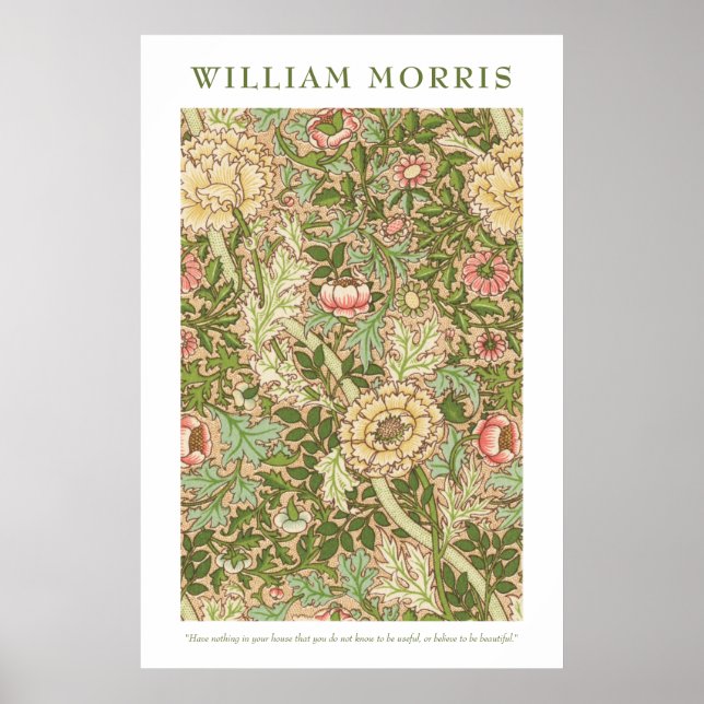 William Morris Design Norwich Pattern Poster (Vorne)