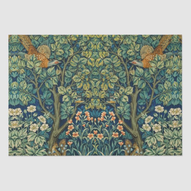 William Morris Design Vintag Style Seidenpapier (Vorderseite)