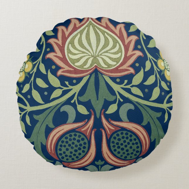 William Morris die Perser-Kissen Rundes Kissen (Vorderseite)