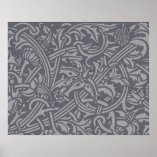 William Morris Distel Blumen Tapete Blumen Kunst Poster