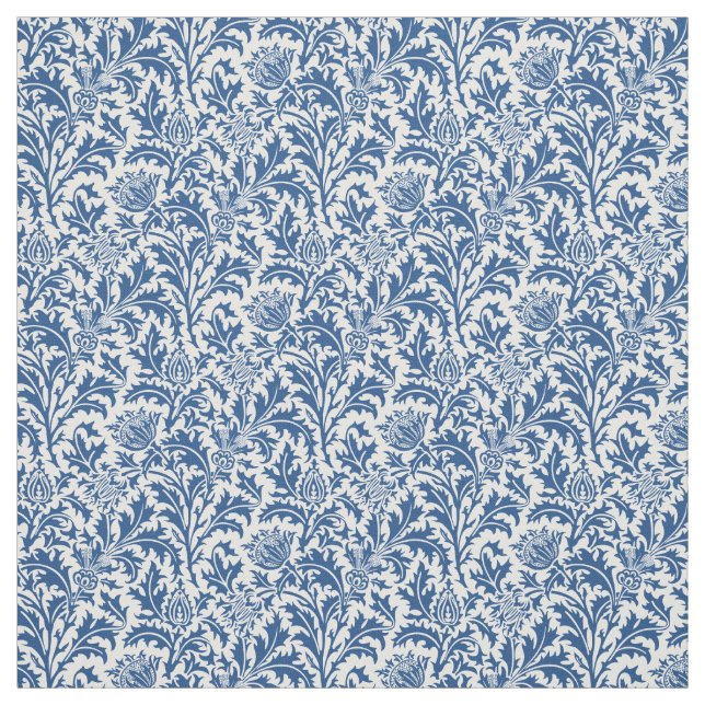 William Morris-Distel-Muster-Gewohnheits-Farbe Stoff (Muster)