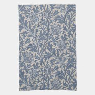 William Morris Distel-Sage-Blau-Muster Geschirrtuch