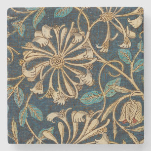 William Morris Distressed Floral Stone Untersetzer